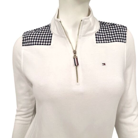 Tommy Hilfiger White Pullover Sweatshirt size XS - Picture 4 of 6